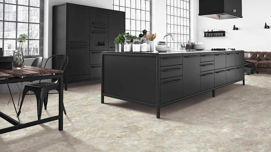 Luxury Vinyl Tile LVT Living Dining Room